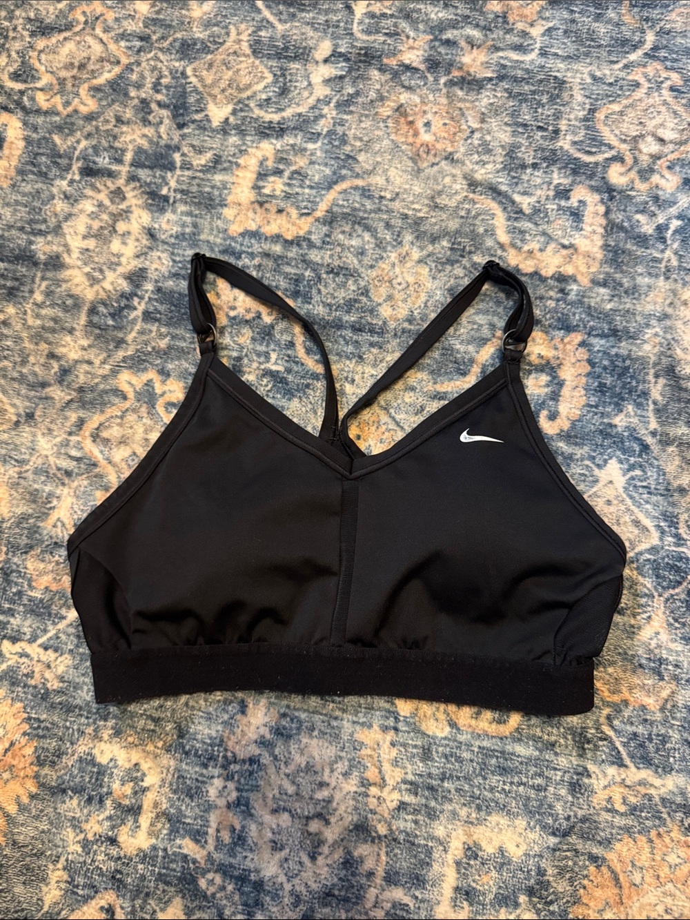 Nike Black Strappy Low-Impact Sports Bra with Thin Adjustable Straps